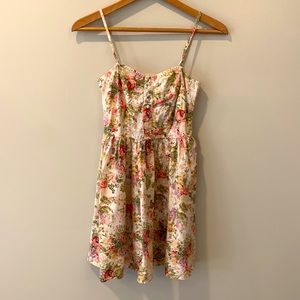Cotton On Cottagecore Floral Sundress- Spaghetti Strap Sweetheart Neckline Dress